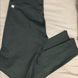 Fabletics Mid-High Rise 7/8 length Black Leggings